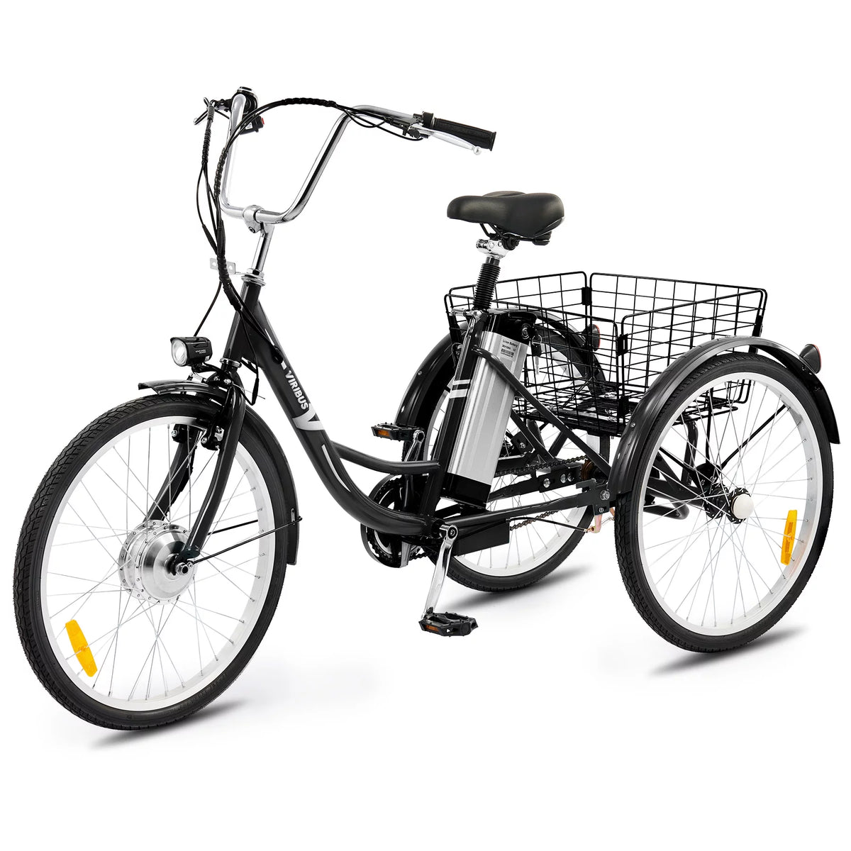 Electric Tricycle 3 Wheel 250W Black T616068