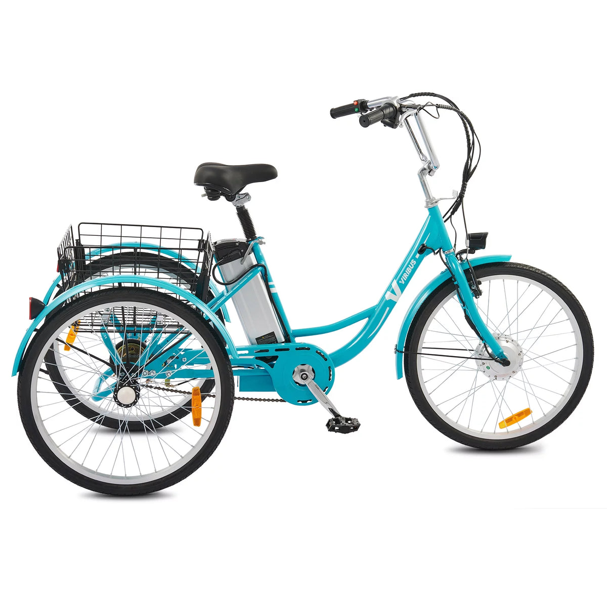 Electric Tricycle 3 Wheel 250W Black T616068