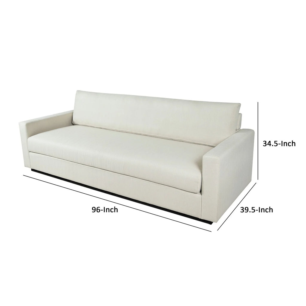 White Fabric Upholstery Sofa Q103