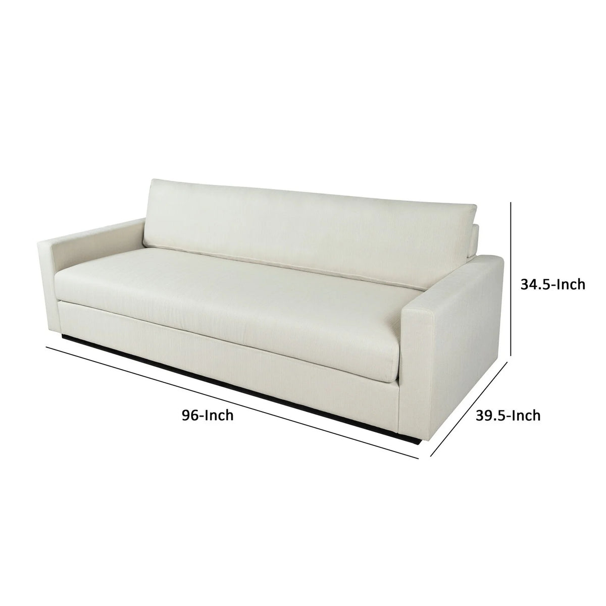 White Fabric Upholstery Sofa Q103