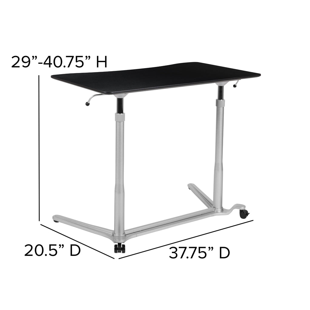 Black Sit-Stand Computer Desk G718