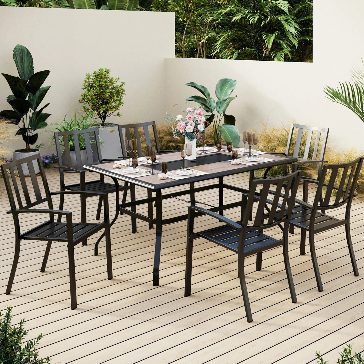 7 Piece Outdoor Patio Dining Set F219809