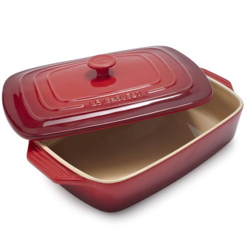 Stoneware Covered Rectangular Casserole, 3.5 qt. T31192