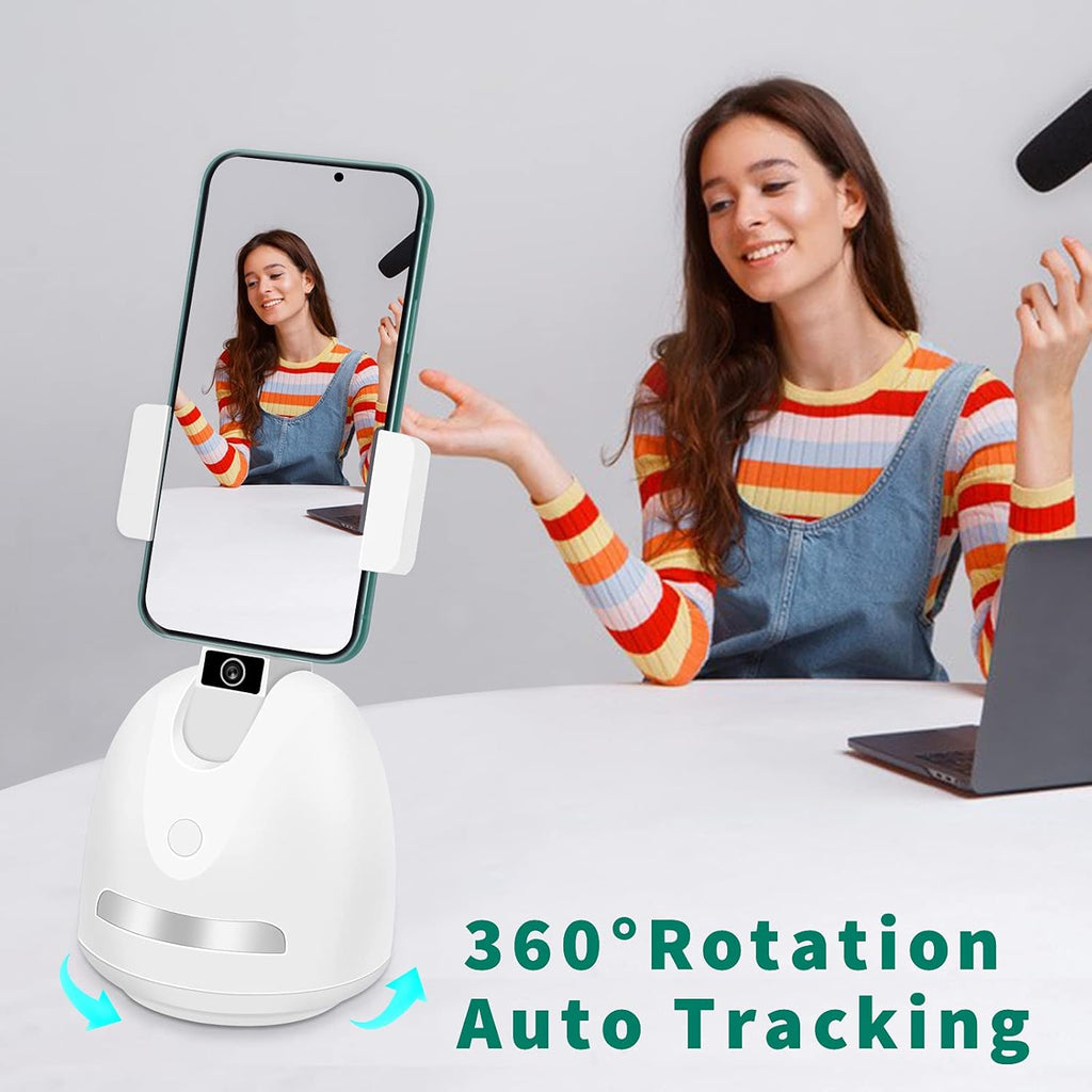Smart Tracking Phone Holder with Selfie Light, Pack of 2 C9043