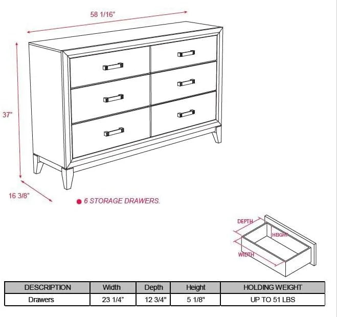 5-Piece King Size Bedroom Set Grey Black N4855