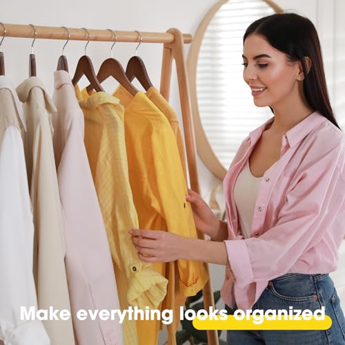 30-Pack Wooden Clothes Hangers with Rotatable Hook H177762