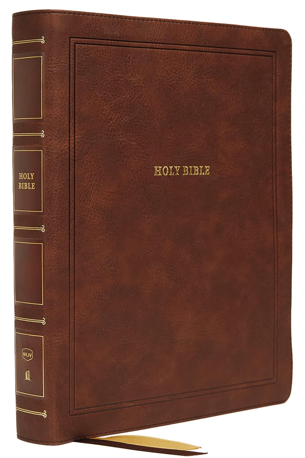 Brown Leathersoft Large Print Holy Bible S128