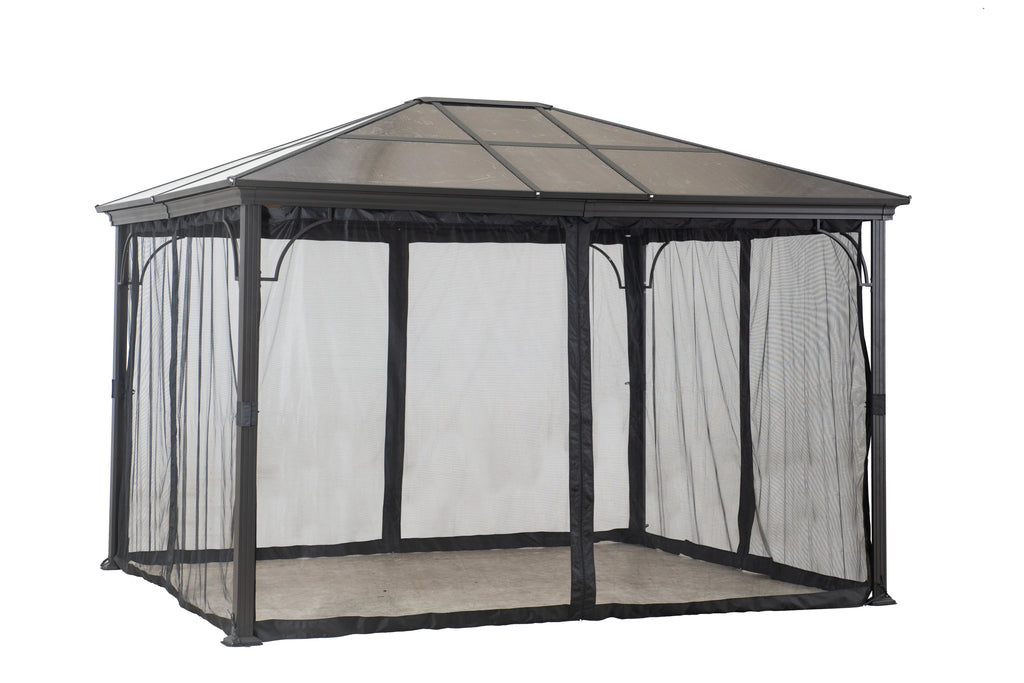 10' x 12' Rectangle Gazebo with Rust Resistant Roof Top Y66495