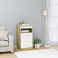 White Sonoma Oak Chipboard Drawer Cabinet R593
