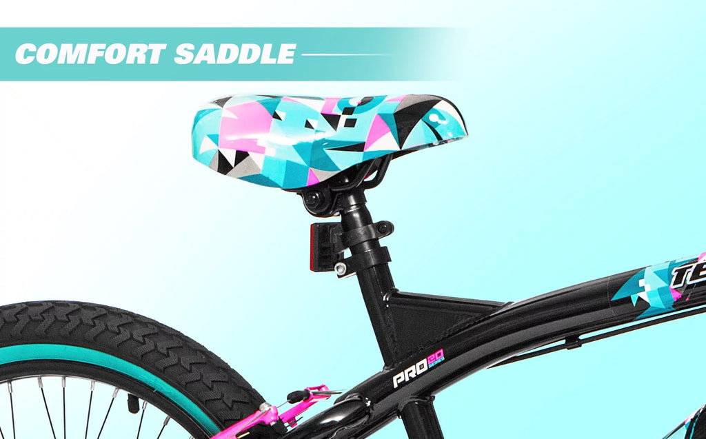 20 Girl's Black Aqua Bicycles U4440