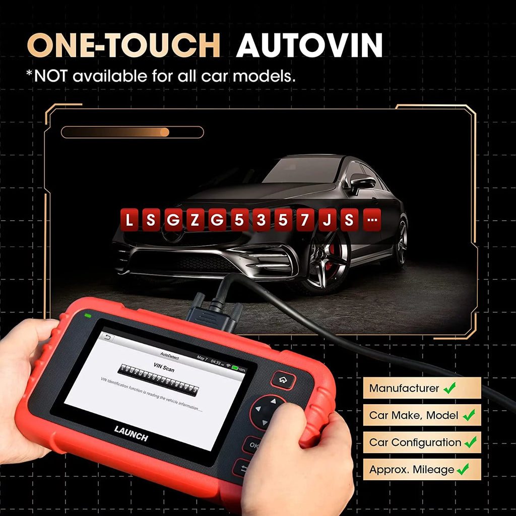 OBD2 Scanner ABS SRS Transmission Check Engine Light Code Reader 8 Reset L747241
