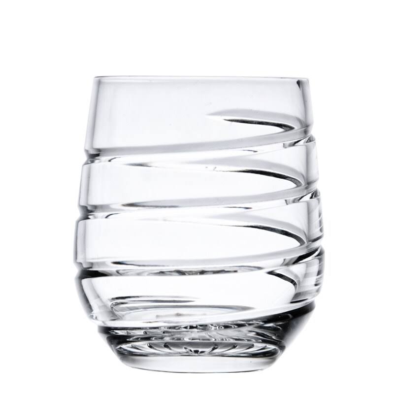Set of 6 Clear Crystal Whiskey Glass Q887