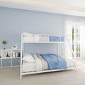Twin Over Full Standard Bunk Bed Frame White Q275