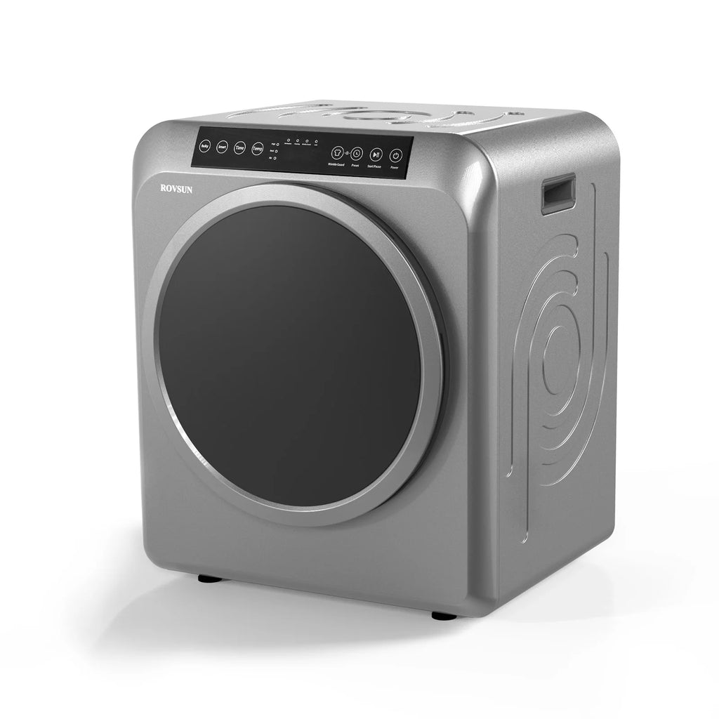 13.2LB Portable Electric Clothes Dryer, 3.5 Cu.Ft Front Load, Luxury Grey F216