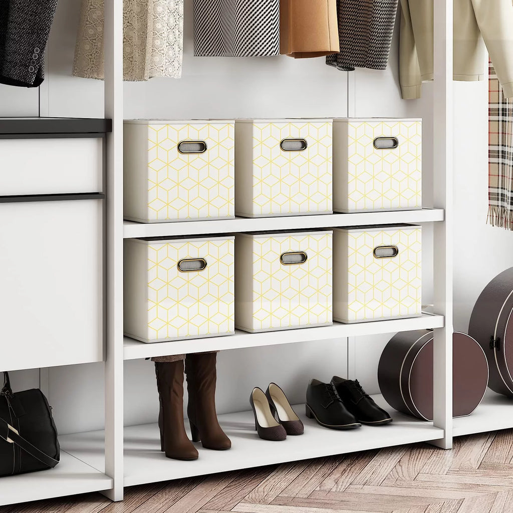 Set of 6 Collapsible Storage Cubes with Handles T21105