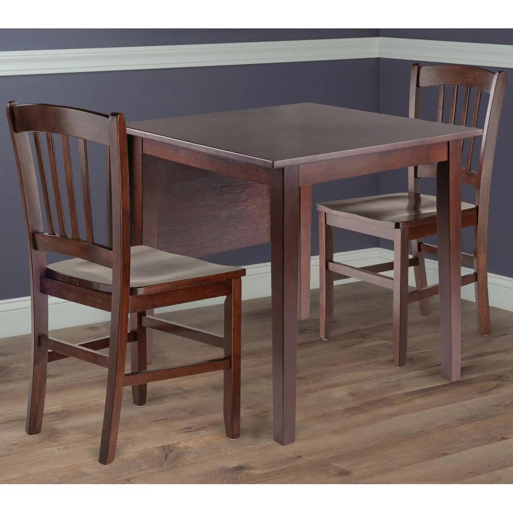 3-Pc Drop Leaf Dining Set with 2 Slat-back Chairs Y116274