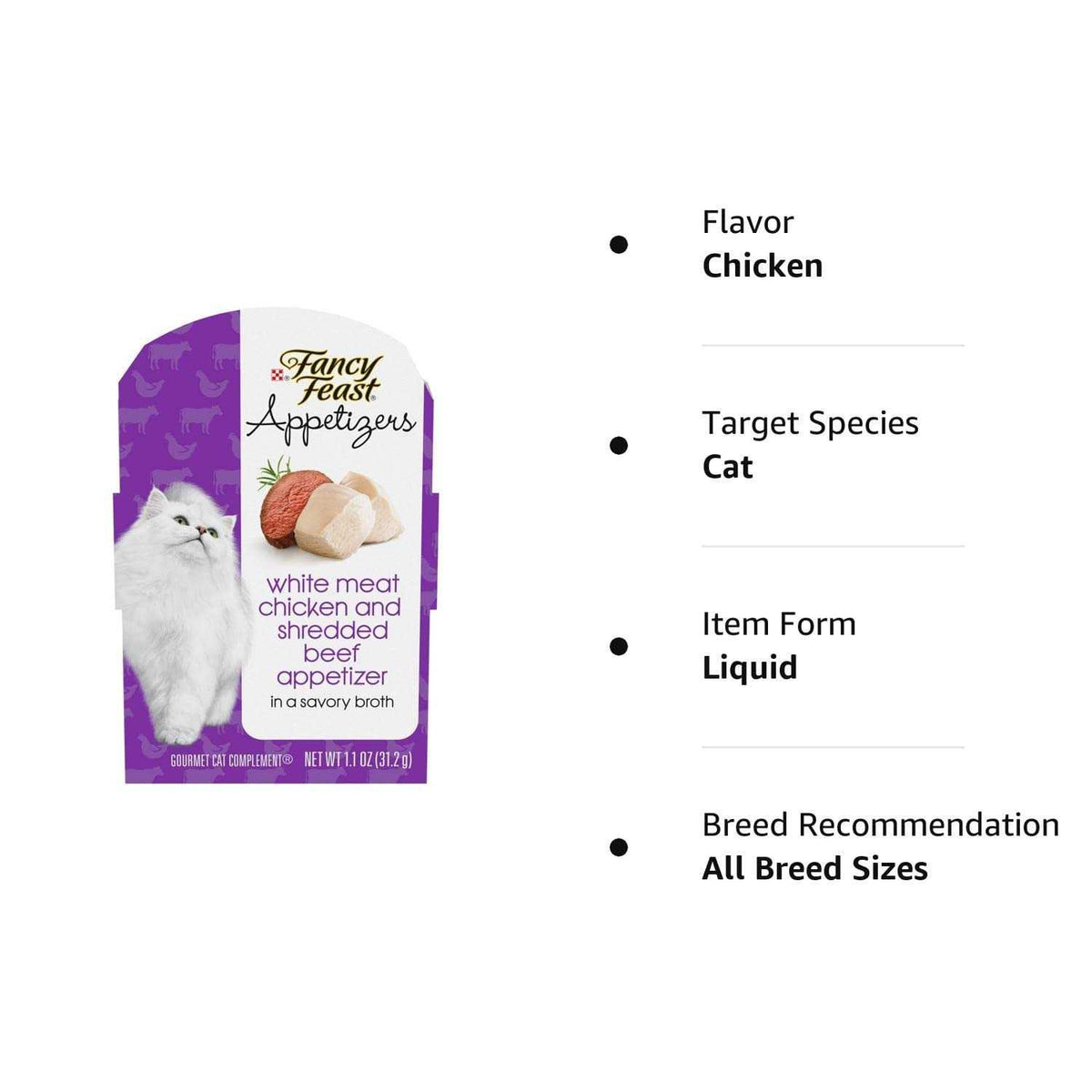 Grain-Free White Meat Chicken & Shredded Beef Wet Cat Food J5074