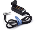 2-Pin Plug to 4-Port D-Tap Hub Adapter Splitter Cable, Pack of 2 O1066