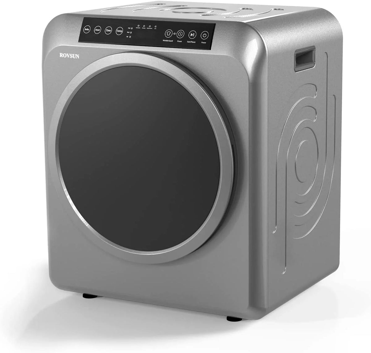 13.2LB Portable Electric Clothes Dryer, 3.5 Cu.Ft Front Load, Luxury Grey F216