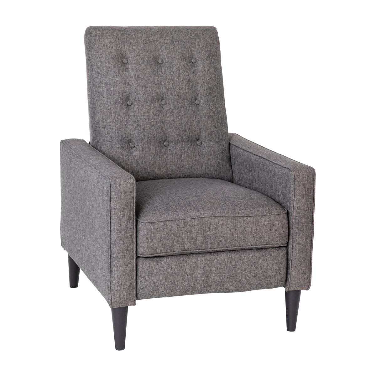 Gray Fabric Push Back Recliner E552118
