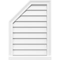 Octagonal Surface Mount PVC Gable Vent with Brickmould T193