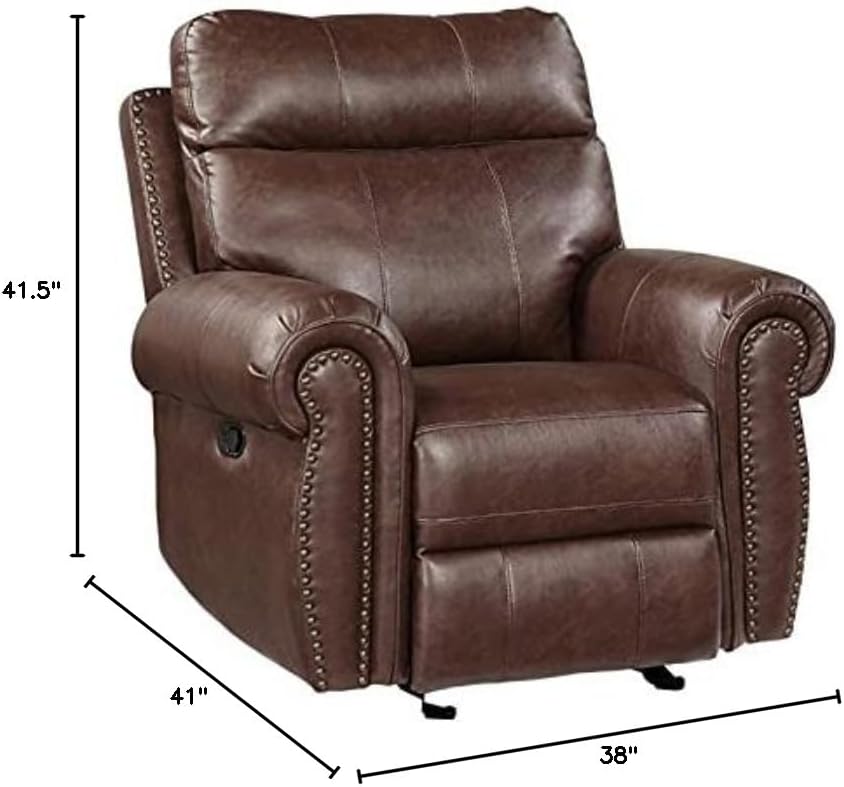 Brown Glider Recliner U244