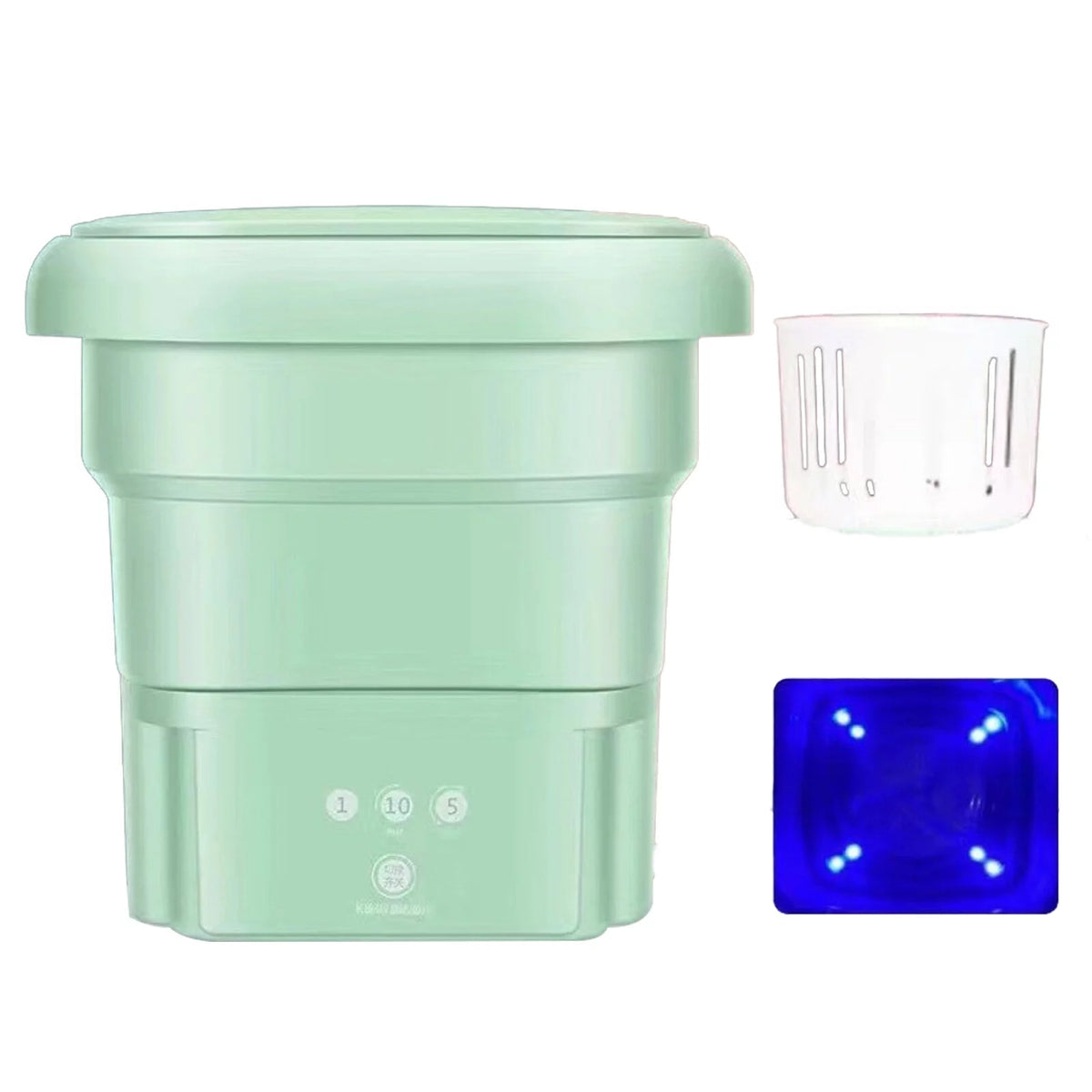 Foldable Mini Washing Machine with Drain Basket H47081