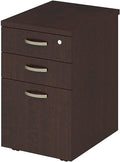 3 Drawer Mobile File Cabinet, Mocha Cherry K50943