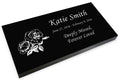 Black Granite Engraved Memorial Headstone E3336
