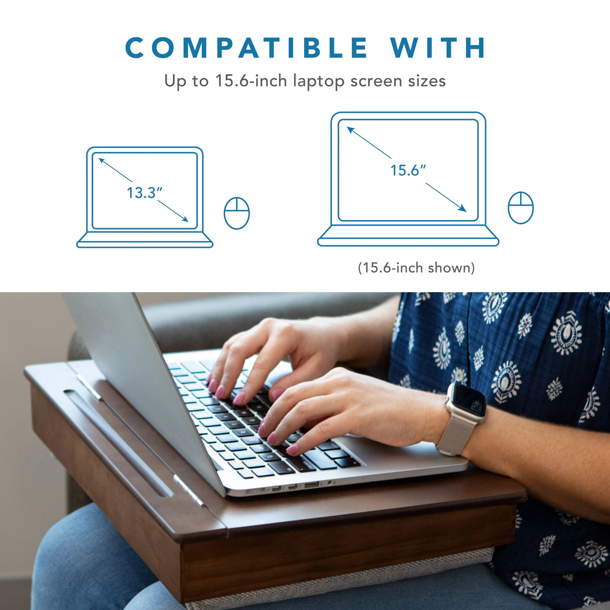 Wood Lap Desk with Storage E82691