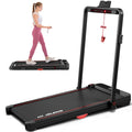 2 in 1 Folding Treadmill with Remote Control and LED Display N170