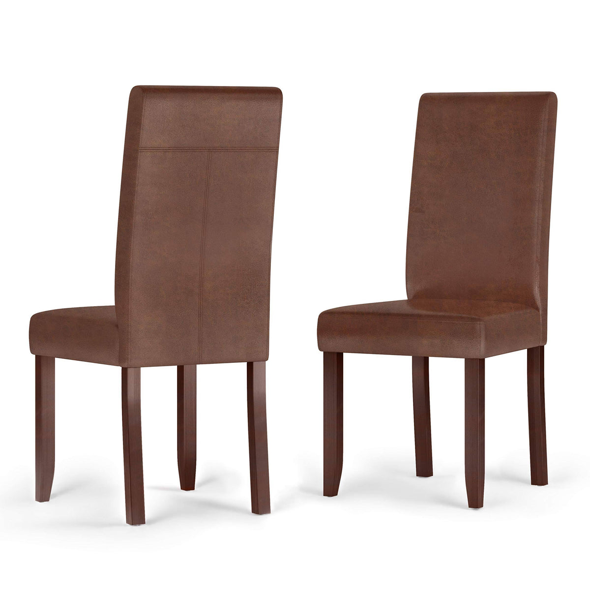 Distressed Saddle Brown Parson Dining Chair (Set of 2) M8978