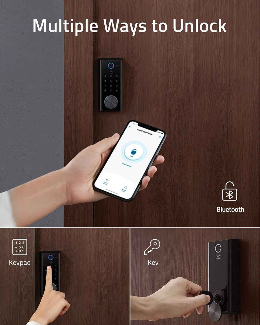 Smart Lock Touch & Wi-Fi Fingerprint Scanner Keyless Entry Door Lock Z55330