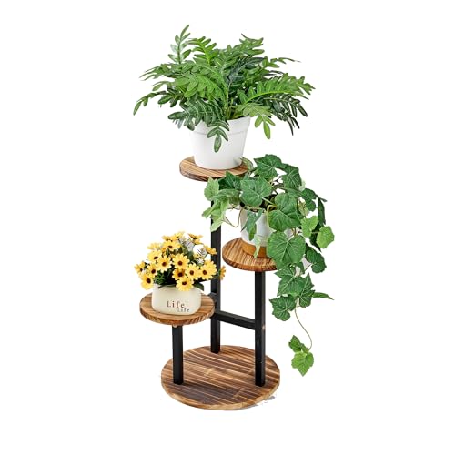 3 Tier Metal Wood Plant Stand D95074