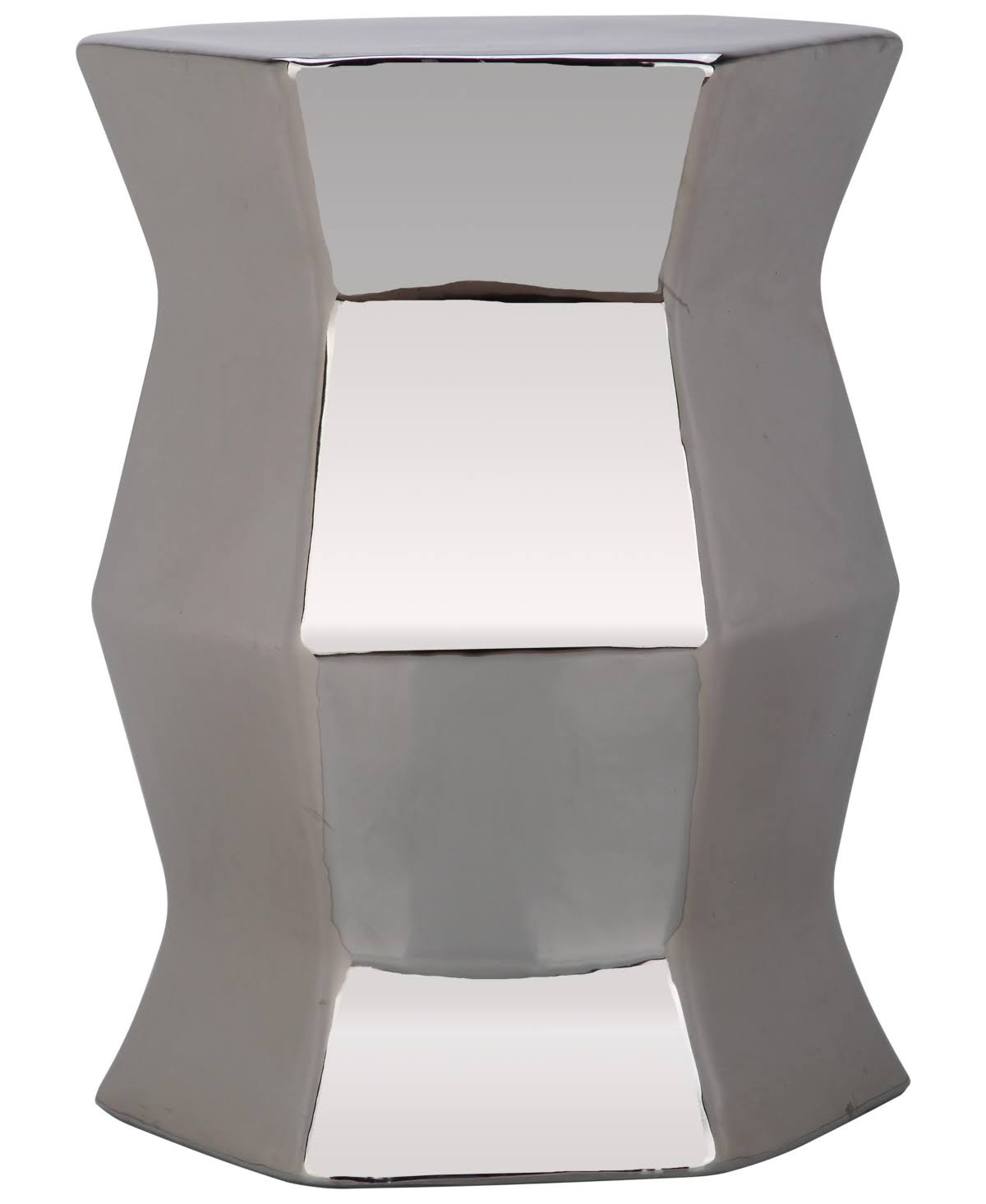 Gold Hexagon Garden Stool T702