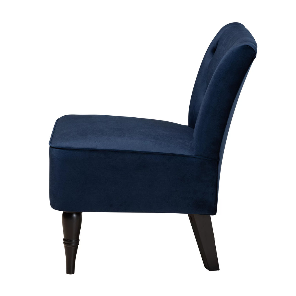 Navy Blue Slipper Chair I19874