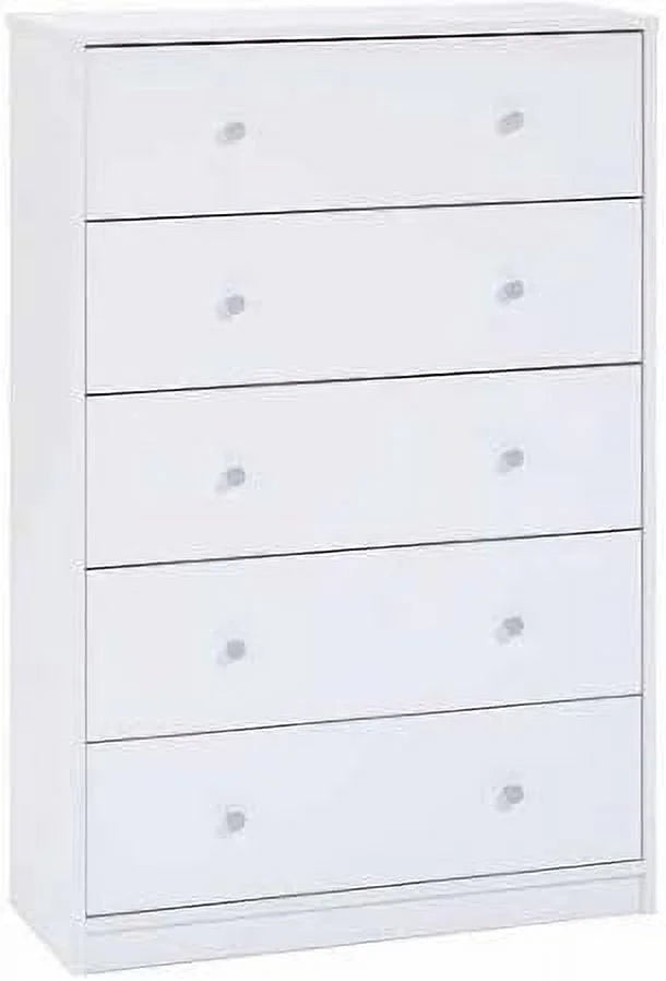 White 5-Drawer Dresser B513516