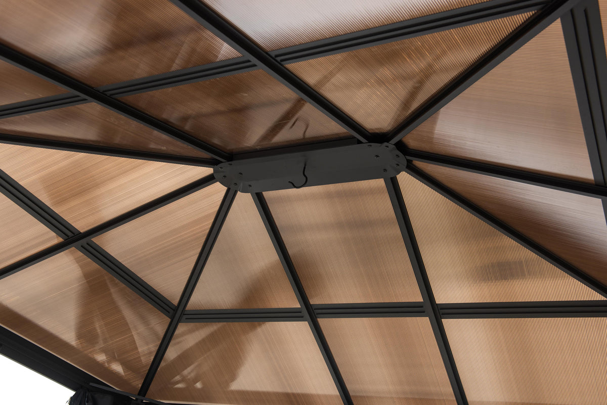 10' x 12' Rectangle Gazebo with Rust Resistant Roof Top Y66495