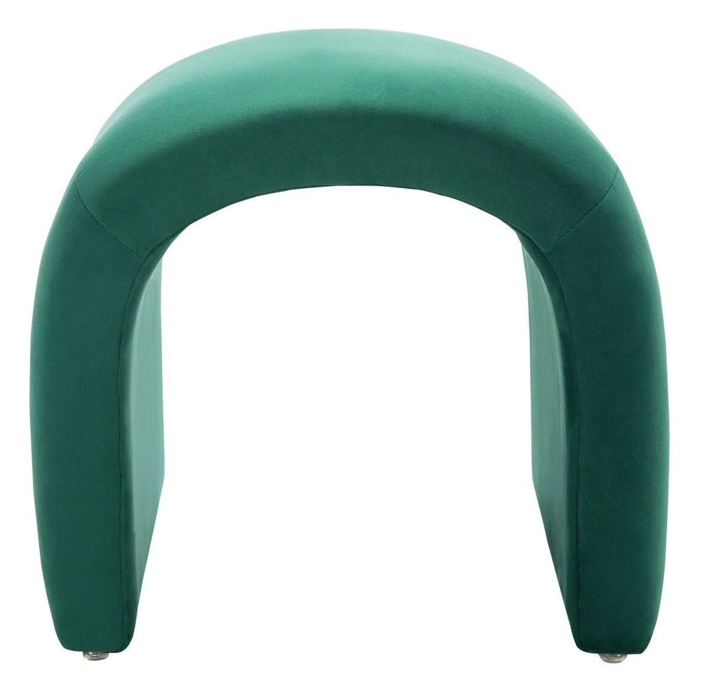Emerald Velvet Ottoman Q870