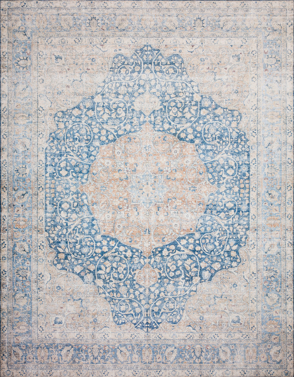 Blue Tangerine 7'6 x 9'6 Rug O721