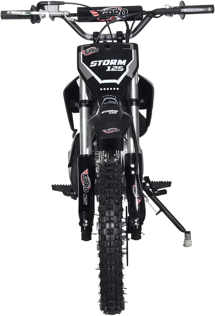 125cc Dirt Bike with 4-Speed Manual Transmission, Kick Start, 14"/12" Tires W77736