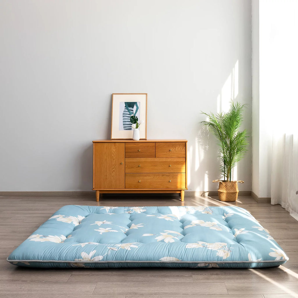 Floral Design Twin Size Japanese Floor Mattress S20482