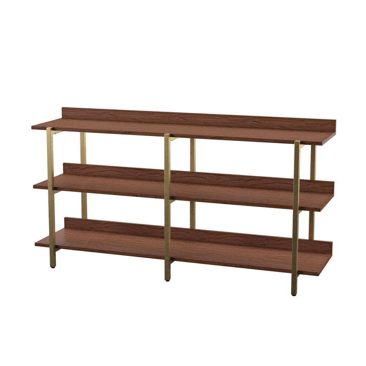 Gold Metal Wide Display Shelf H401