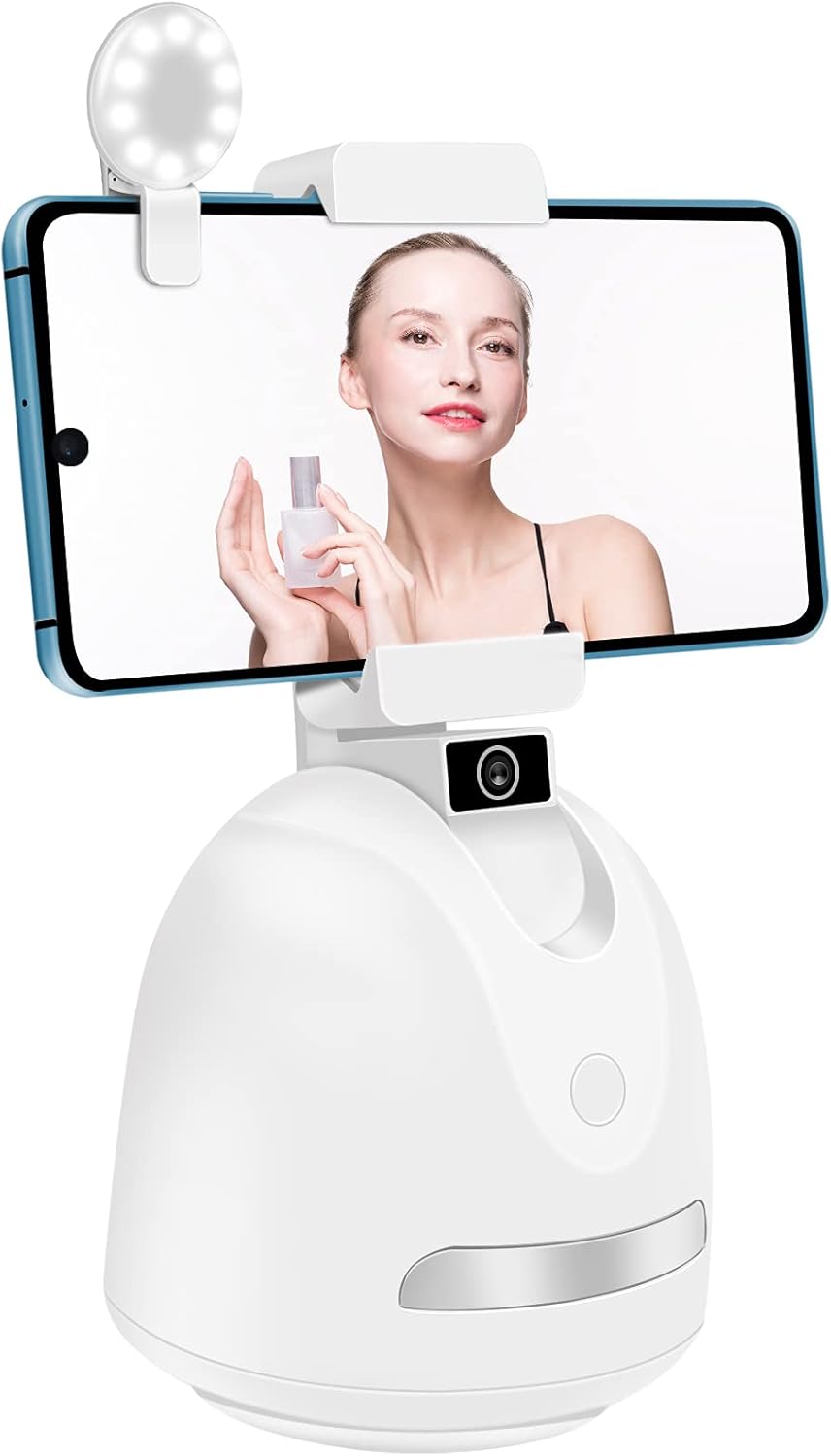 Smart Tracking Phone Holder with Selfie Light, Pack of 2 C9043