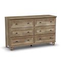 6 Drawer Lintel Oak Dresser G2894