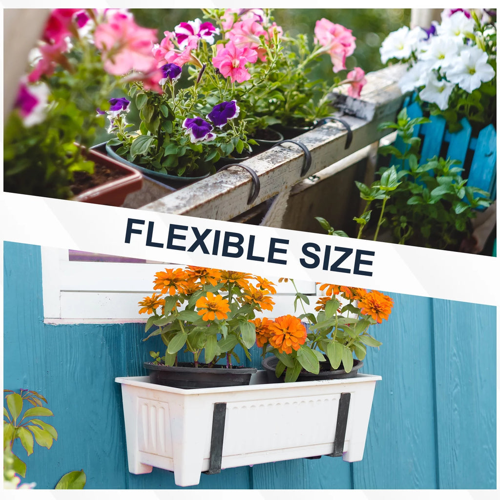 Adjustable Window Planter Box Brackets 4 PCS B7352