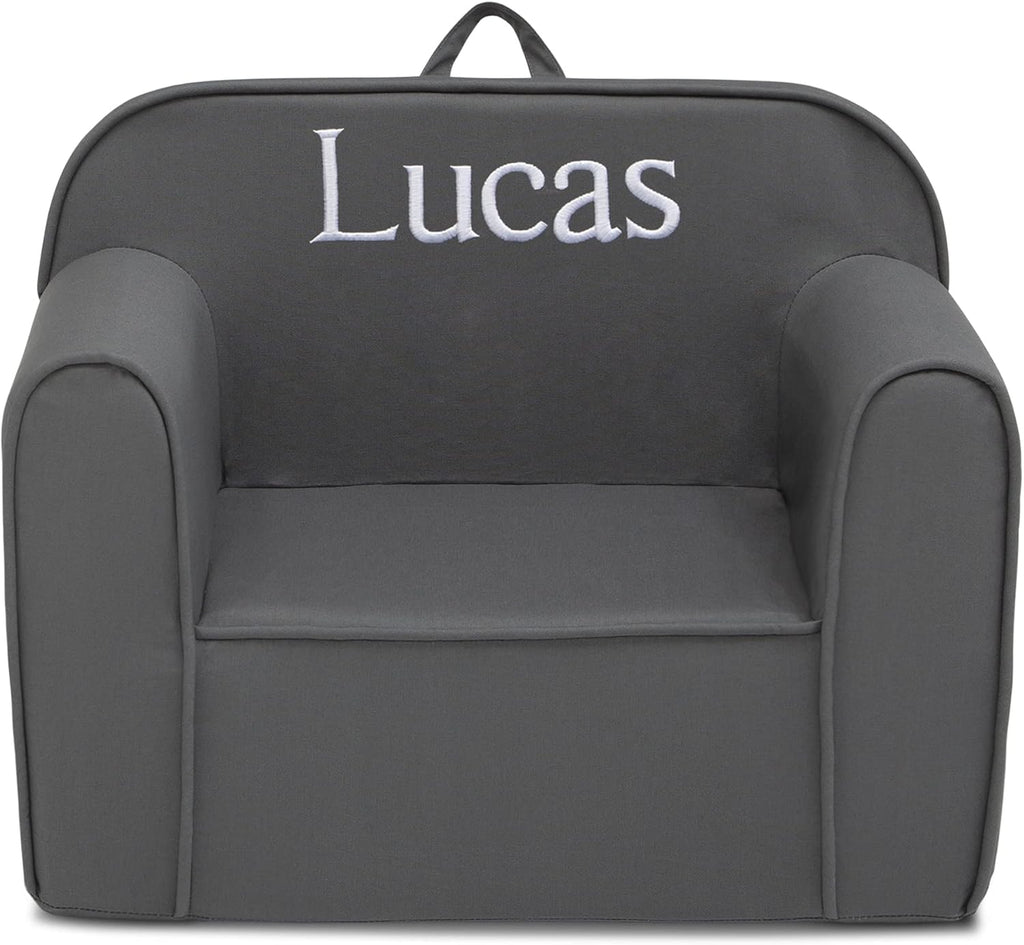 1 Seater Foam Toddler Couch with Removable Cover, Pink and White D79524