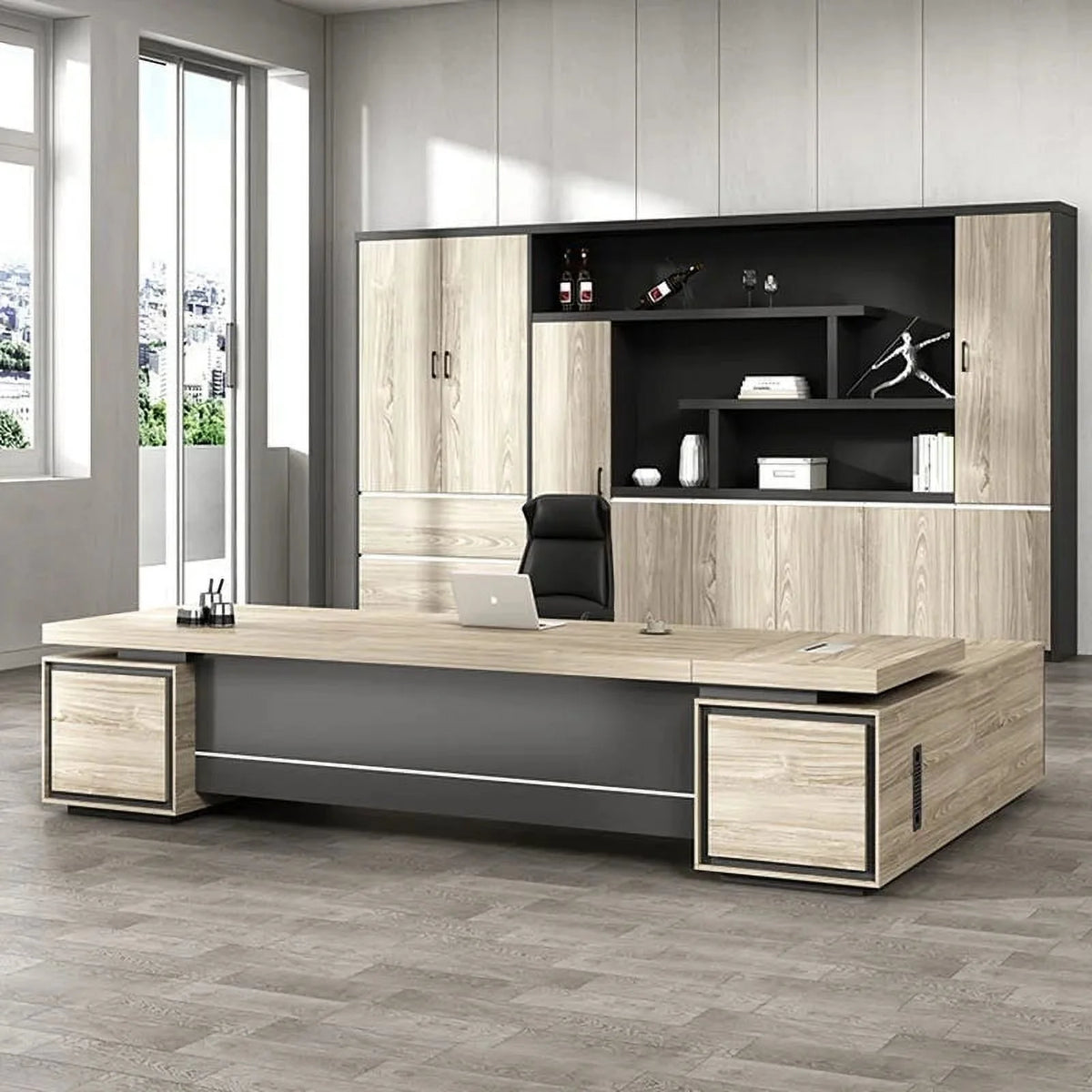 Executive Office Desk with Drawers Y45530