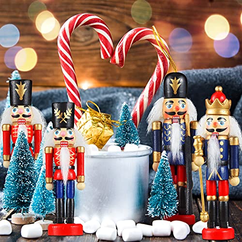 12 Pcs Small Wooden Nutcracker Ornament G867