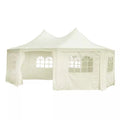 Octagonal Party Tent with 8 Sidewalls Cream White 20' x 15' x 12' B405